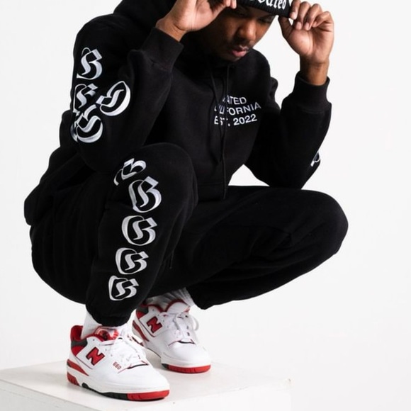 NEW w/ bonus Premium Hooded Sportswear Streetwear Cotton 2 piece hoodie & pants - Picture 2 of 12